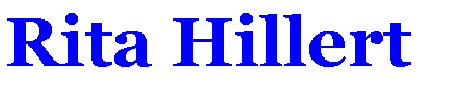 Textfeld: Rita Hillert